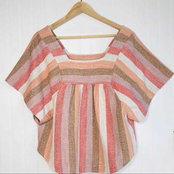 Madewell Texture & Thread Butterfly Flowy Top L - Picture 4 of 8